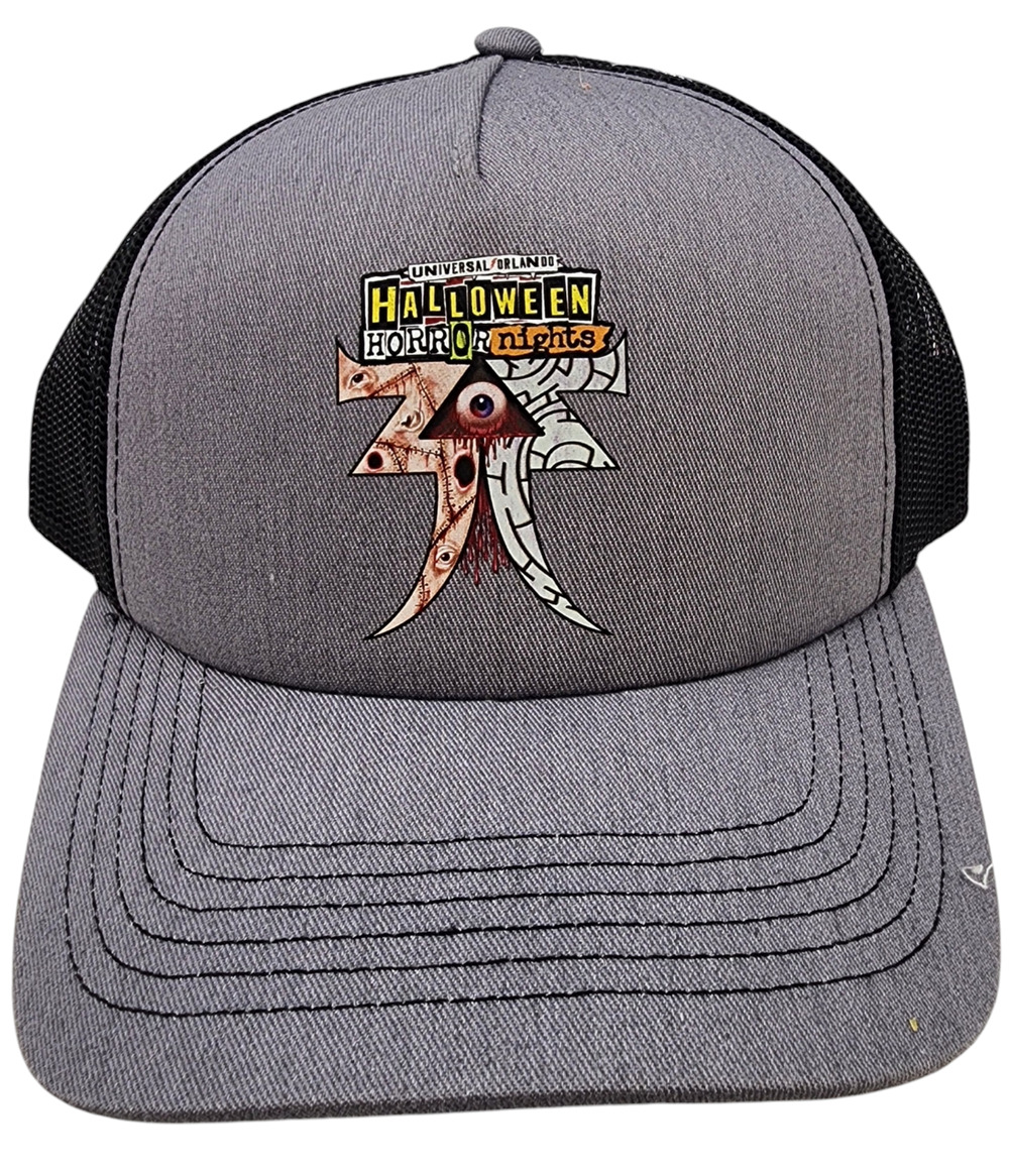 Universal Studios Halloween Horror Nights HHN 2024 SS Logo Trucker Hat Cap NWT